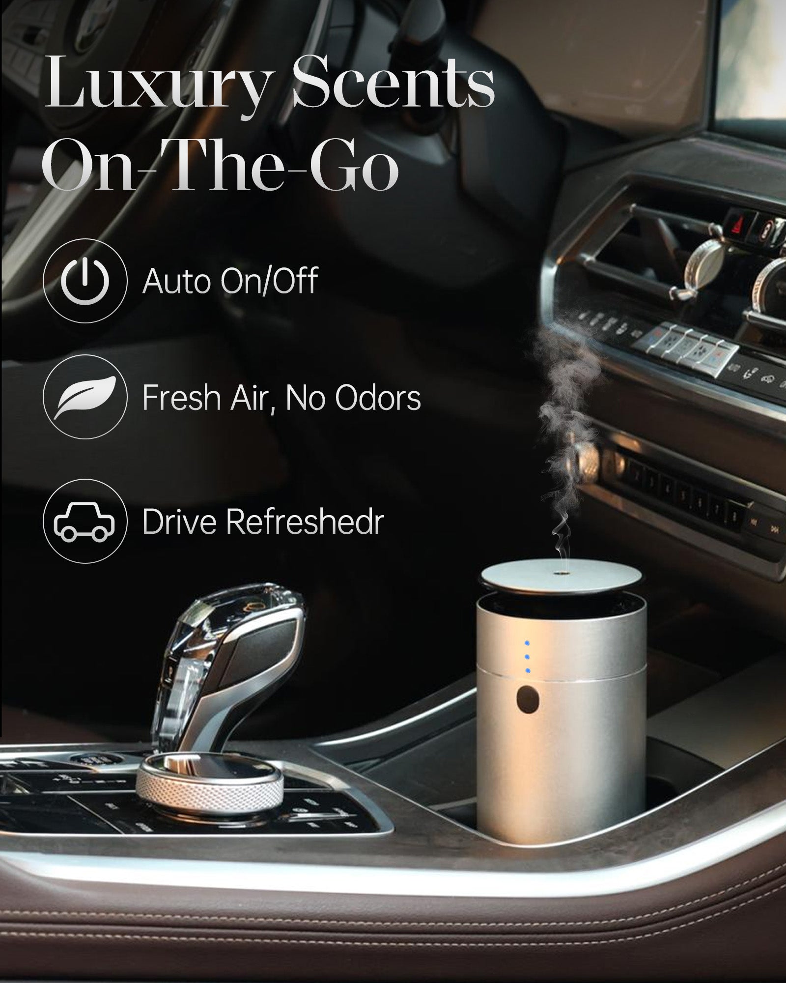 Portable Waterless Scent Diffuser for Car & Small Spaces | DF50 | Betterdiffuser