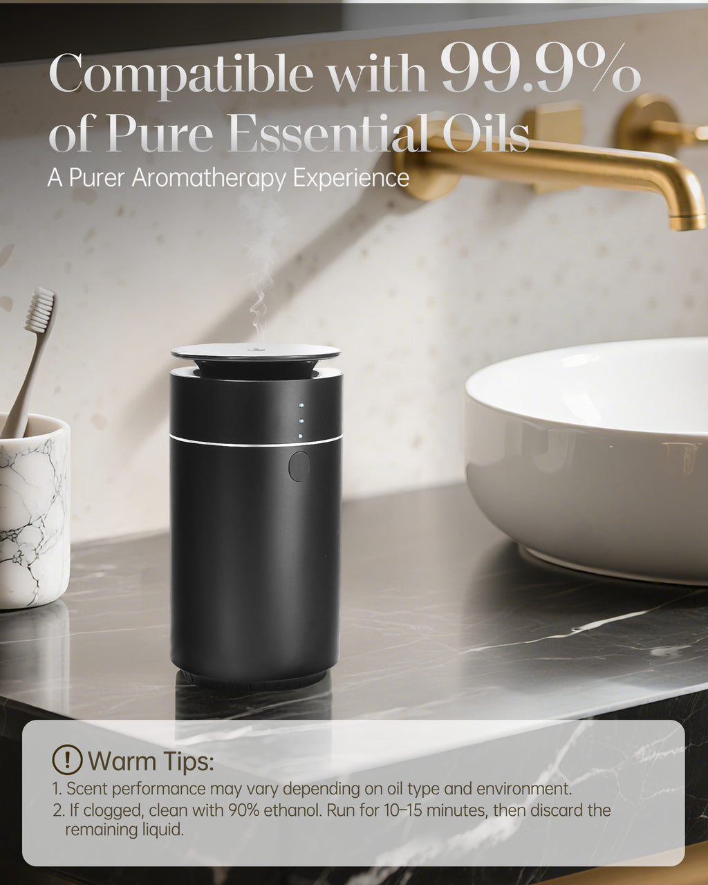 Portable Waterless Scent Diffuser for Car & Small Spaces | DF50 | Betterdiffuser