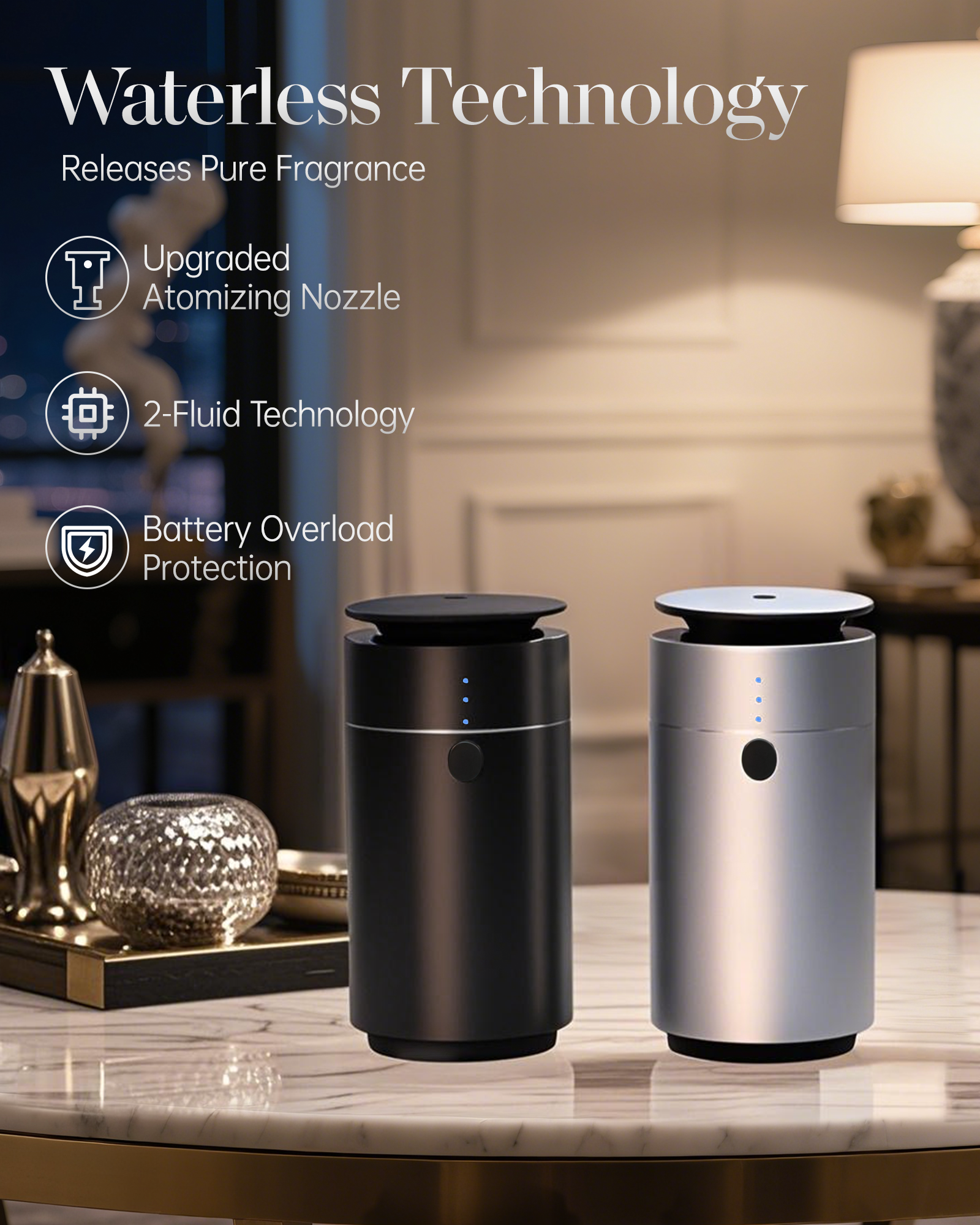 Portable Waterless Scent Diffuser for Car & Small Spaces | DF50 | Betterdiffuser