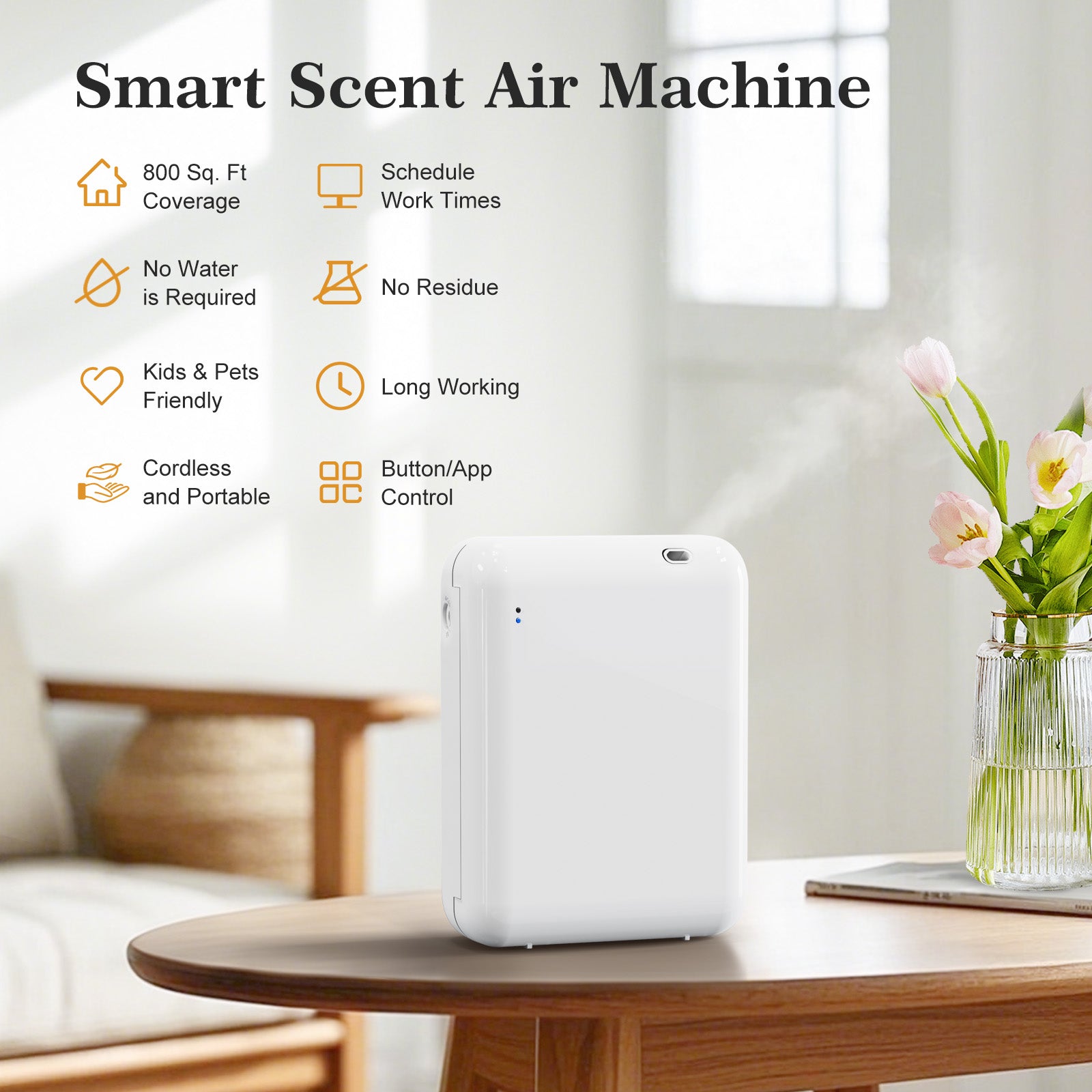 Cordless Waterless Scent Diffuser for Home & Travel | DF200A | Betterdiffuser