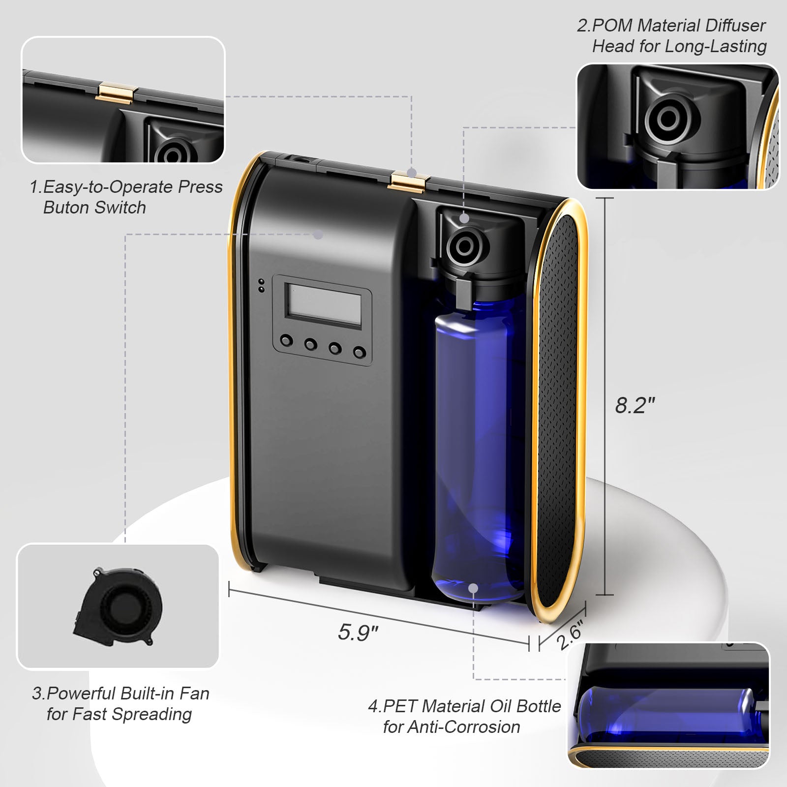 Smart Bluetooth Scent Diffuser for Large Spaces | DF500 | Betterdiffuser